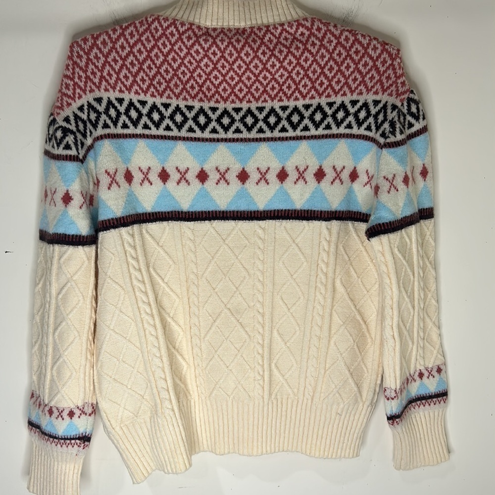 NWOT LOVE + HARMONY Fair Isle Cozy Cardigan Size Medium - Picture 12 of 14
